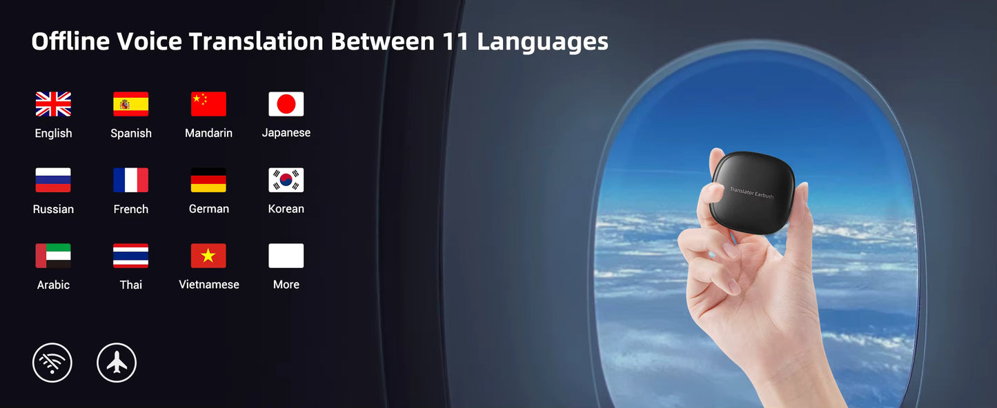 Katrada™ TalkGo M3 – Instant AI Voice Translator Earbuds