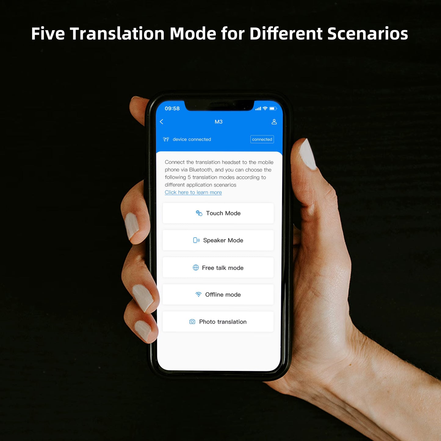 Katrada™ TalkGo M3 – Instant AI Voice Translator Earbuds