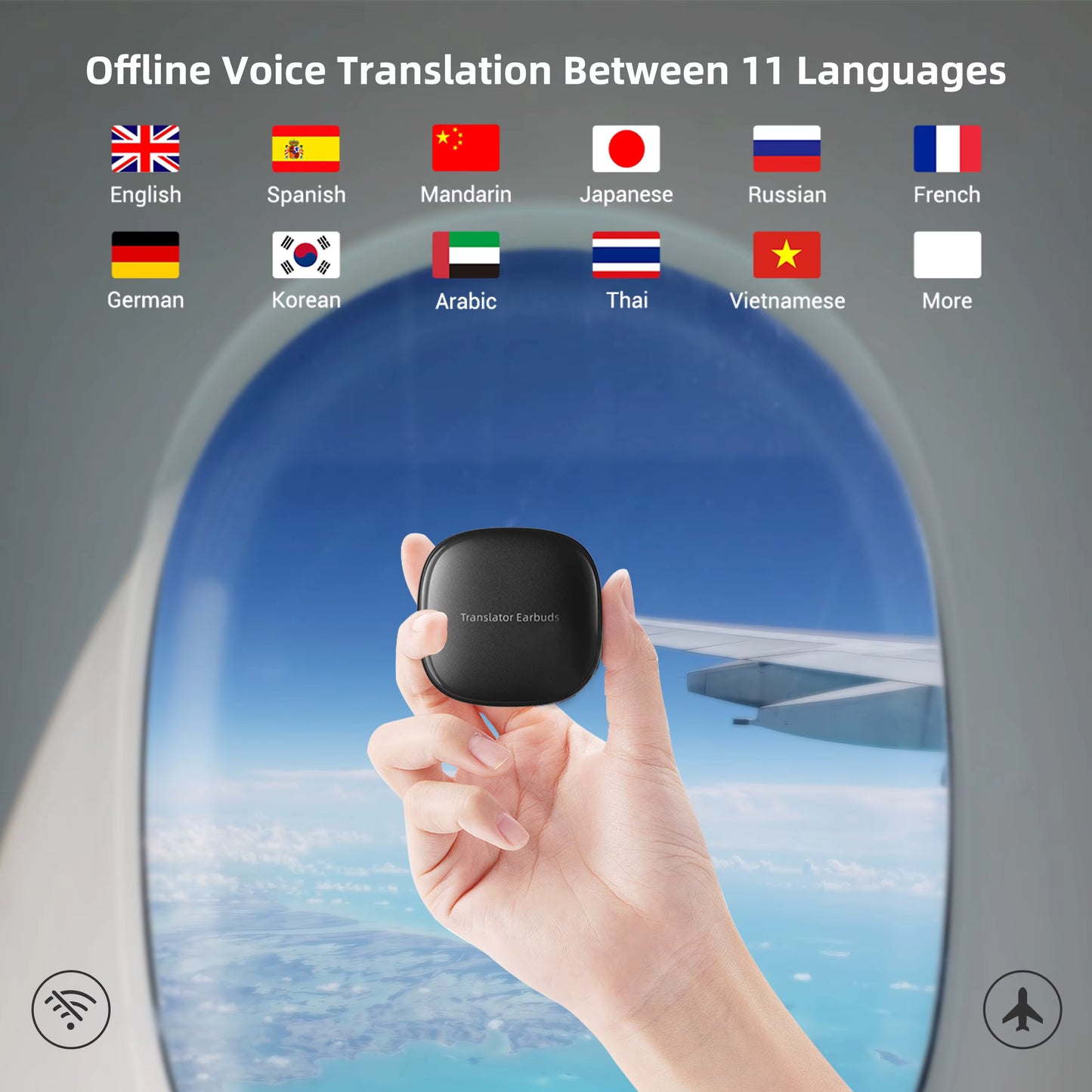 Katrada™ TalkGo M3 – Instant AI Voice Translator Earbuds