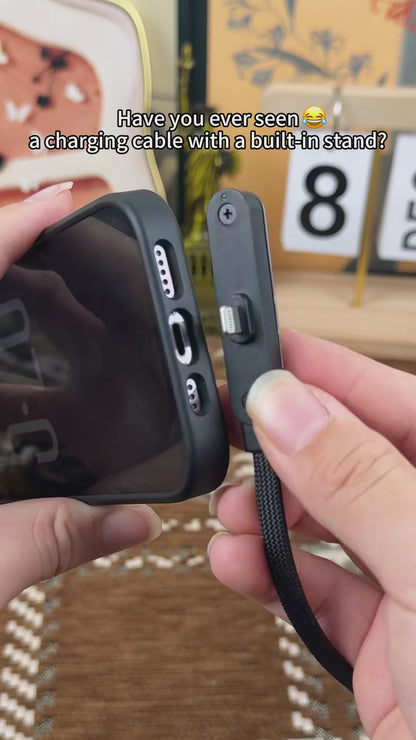 240W Ultra-Fast Type-C Cable with Adjustable Phone Stand